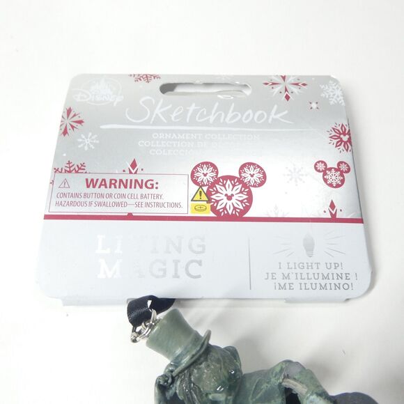 The Hatbox Ghost Haunted Mansion Light Up Ornament AS IS Disney Sketchbook - Picture 10 of 12
